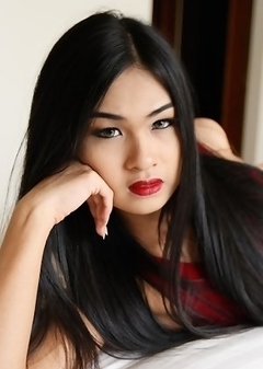 19yo hot Thai ladyboy Pop gets ass slammed and then facialized