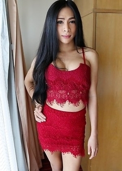 Thai ladyboy Pang loves to suck and get fucked by hard by BWC