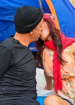 Hobo Fucking a Beautiful Ladyboy!
